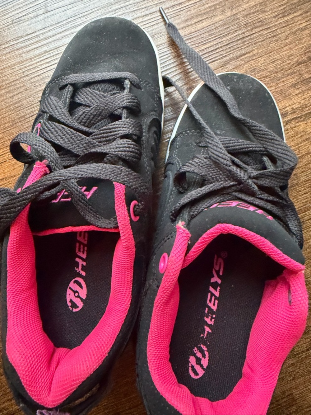 Heelys Black and Hot Pink Kid’s Skate Sneakers - Picture 3 of 4